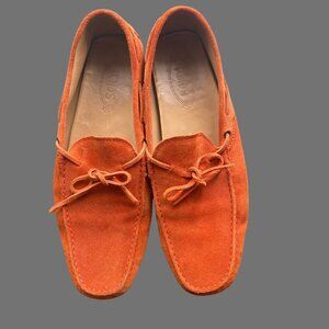 Tod’s Burnt Orange Suede Driving Loafers – Size 11 – Italian Luxury Slip-Ons